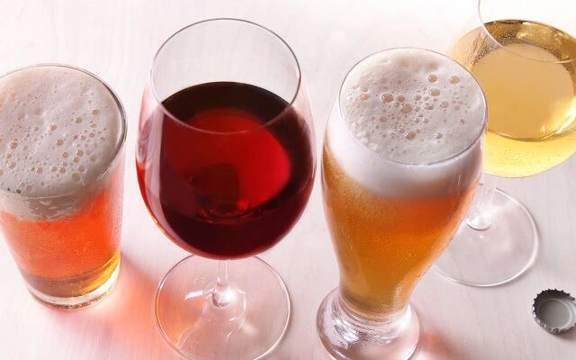 Beer and wine menu
