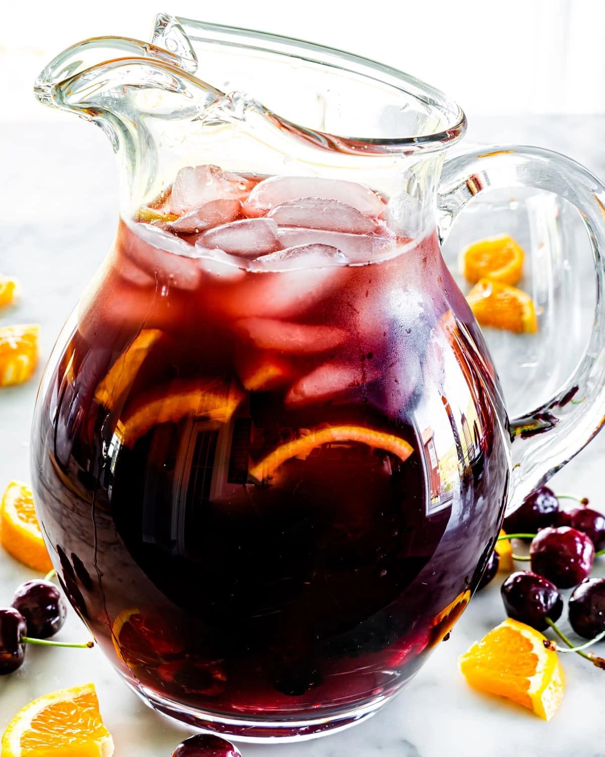 Sangria on tap with fruit