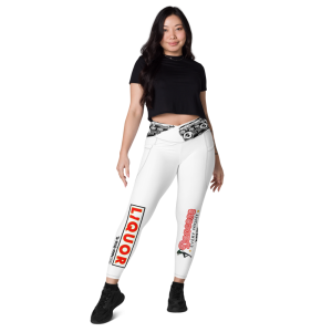 Crossover leggings with pockets