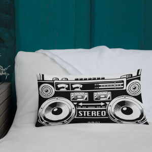 Boom Box Pillow